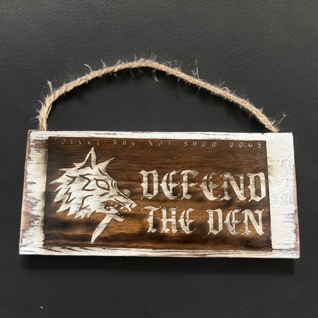 DEFEND THE DEN PLAQUE image 2